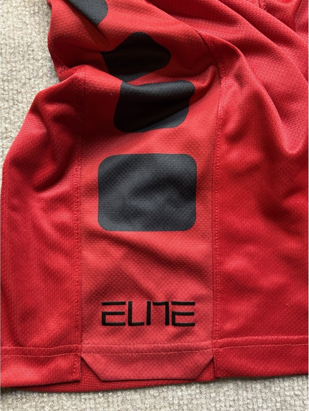 Boy's Youth Med Nike Dri-Fit Red Basketball Shorts (1156) - Picture 5 of 12